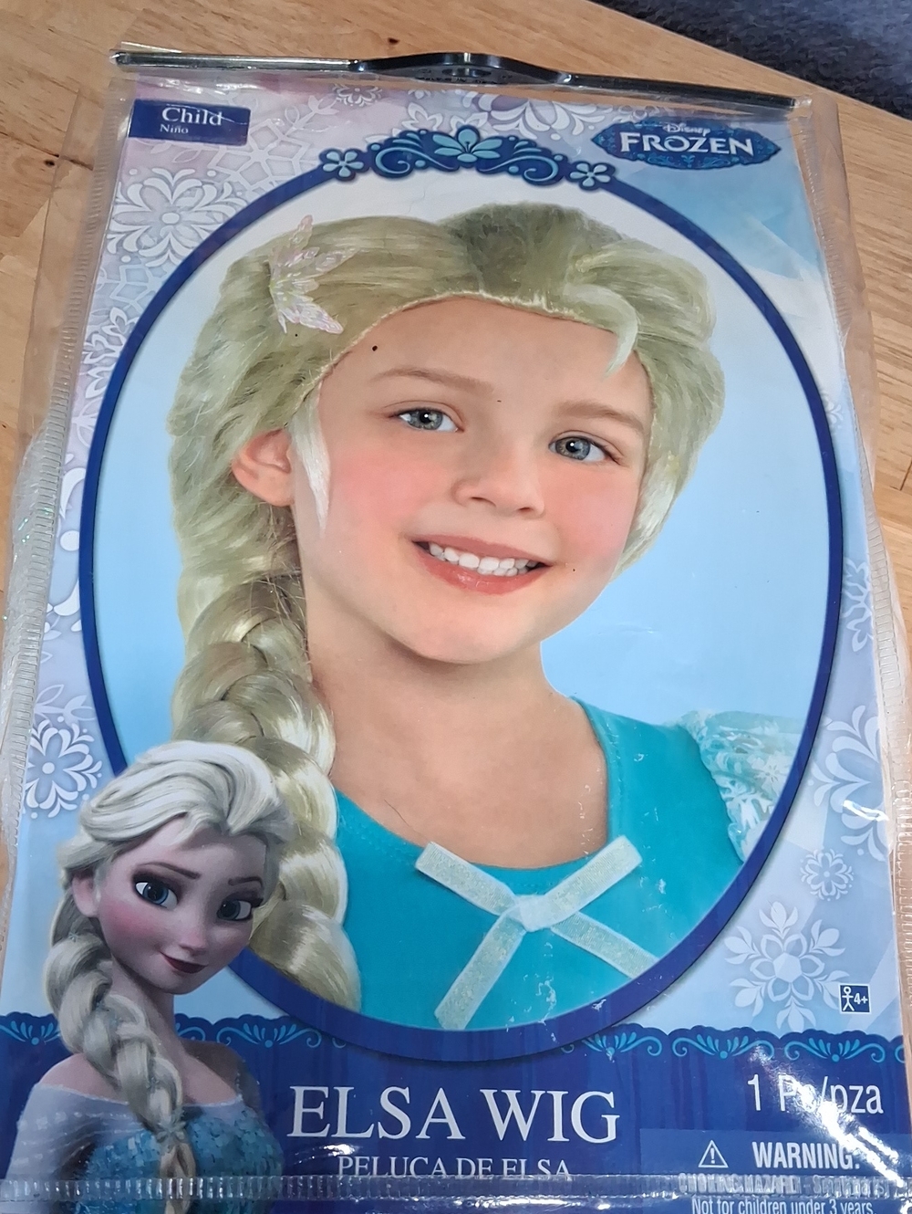Disney Elsa Blonde Braided Costume Wig